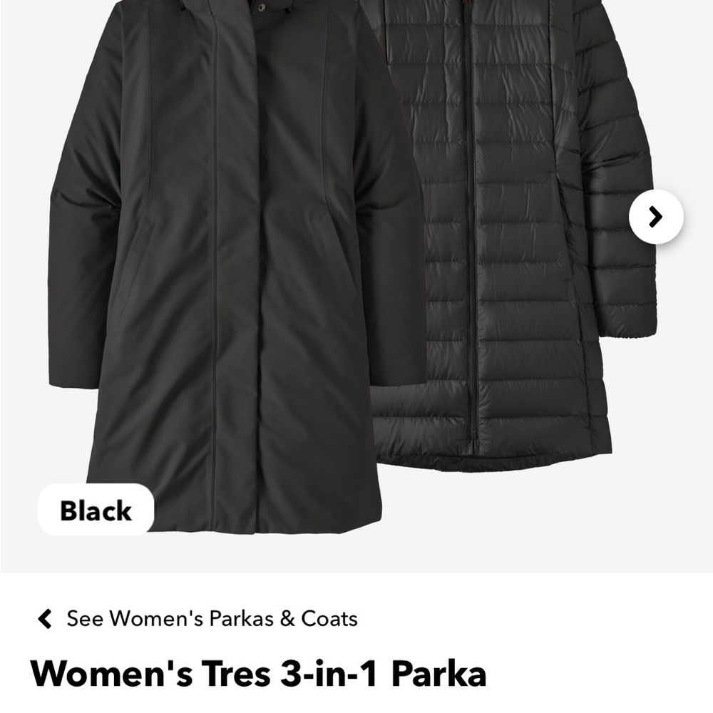 Women's Tres 3-in-1 Parka - Black
